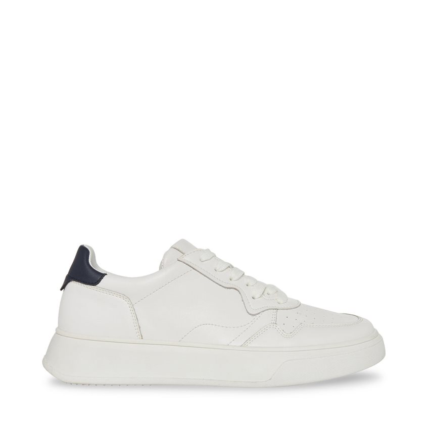 Zapatillas Steve Madden Jorgee Cuero Hombre Blancas | ES DX162E